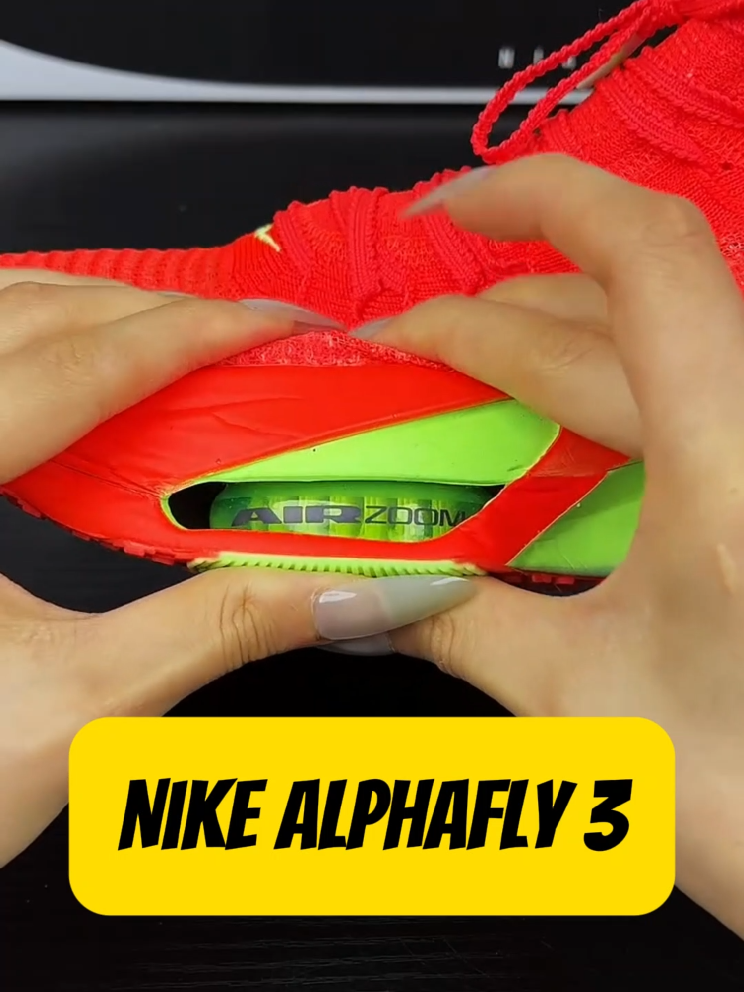 Is this the fastest marathon shoe ever? Let’s unbox the Nike Alphafly 3 in fiery red! 🔥 The Nike Alphafly 3 is built for speed, precision, and record-breaking performance. Featuring double Air Zoom units, a full-length carbon-fiber plate, and ZoomX foam, this shoe is designed to propel you forward with every stride. Whether you're chasing a personal best or gearing up for race day, the Alphafly 3 delivers elite-level energy return and responsiveness. #NikeAlphafly3 #MarathonSpeed #RunningGear #UnboxingShoes #NikeRunning #FastestShoes #RoadRacing