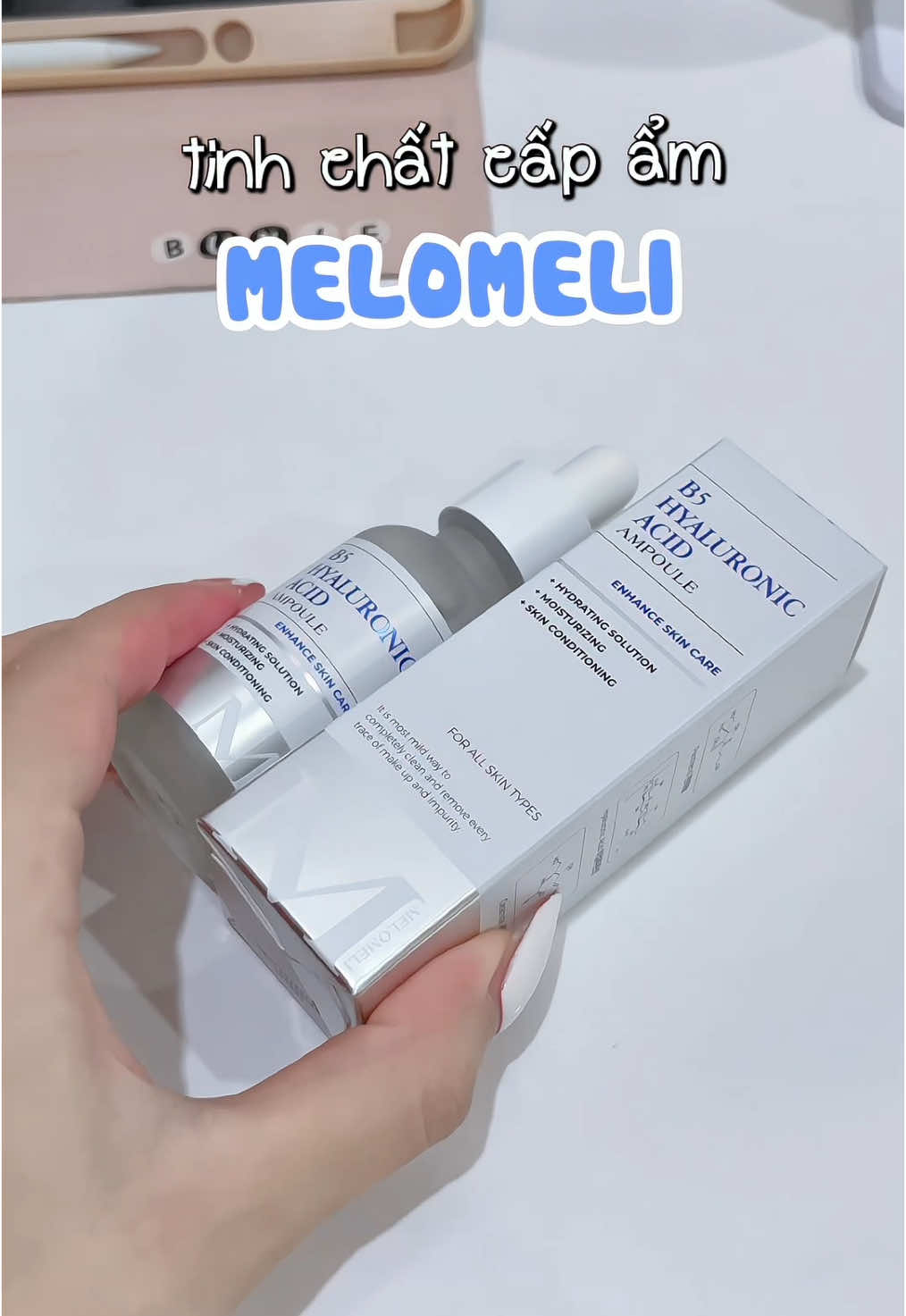 Dưỡng căng bóng, thấy là mê #melomeli #tinhchatduongam #serum #duongda #capam 