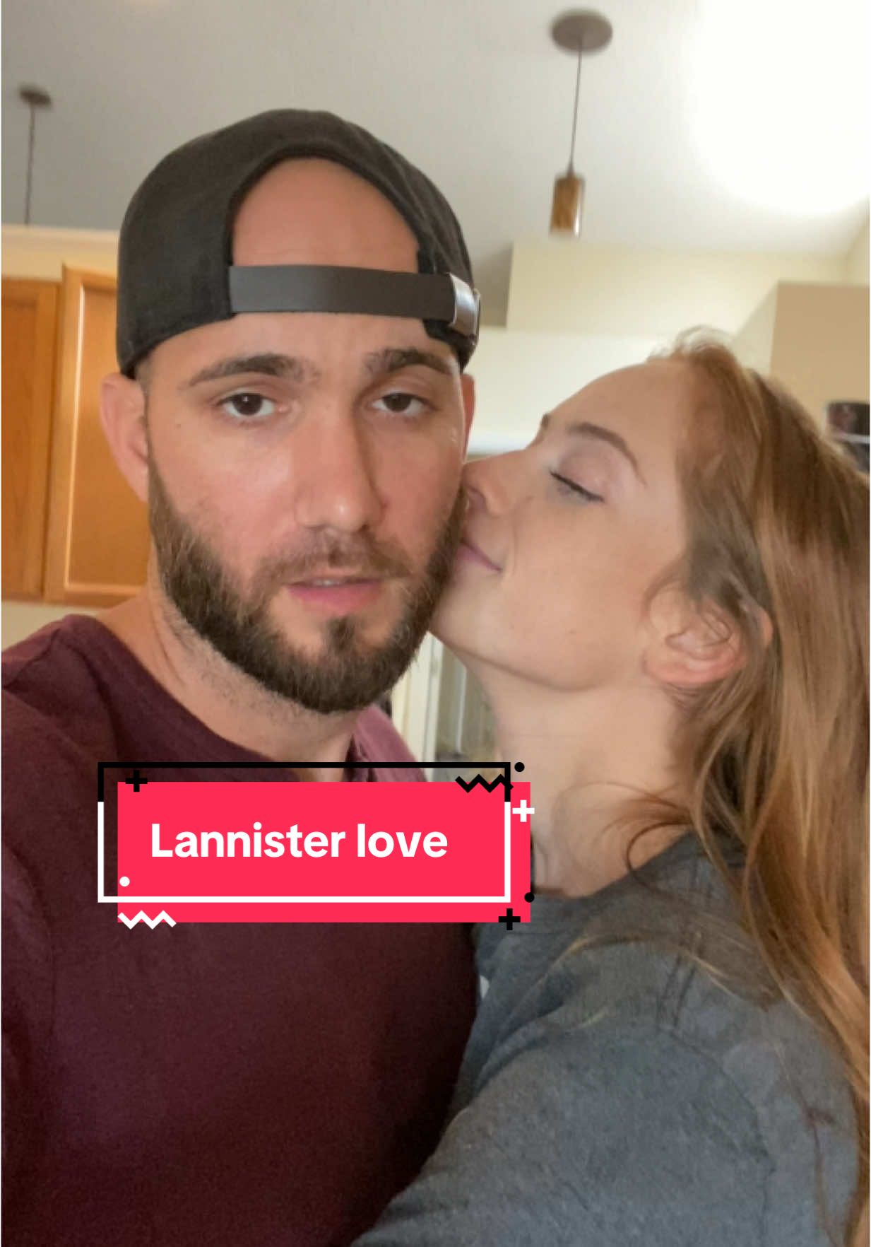 Modern day Jamie and Cersei. Paid actors, not real. #marriagehumor @Katelyn Campisi @Deese 