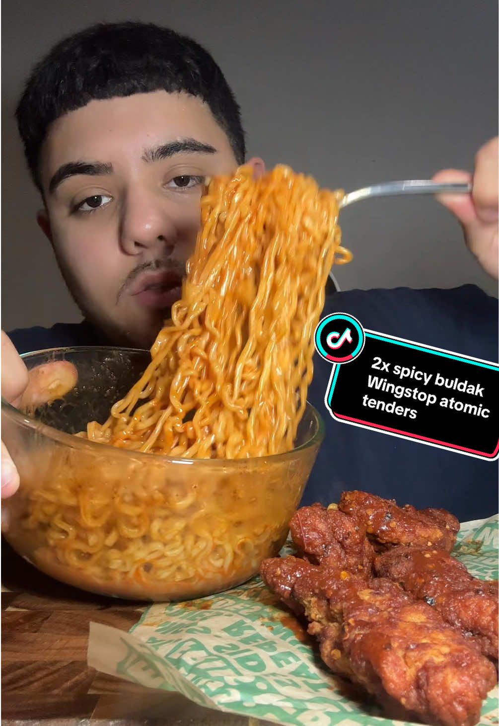 2x spicy buldak and Wingstop atomic tenders mukbang #spicymukbang #buldak #wingstop #mukbangeatingshow #fyp #Foodie #trending #eating #viralvideo #fypシ #fypage #foryoupage #mukbang #FoodTok #2am #creatorsearchinsights @Wingstop 