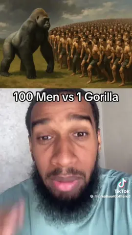 Can we end this debate now? 🥱🦍  @Unbothered #100menvs1gorrila #funny #silly #edit #onemanarmy #laugh #trending #undefeated #nyc 