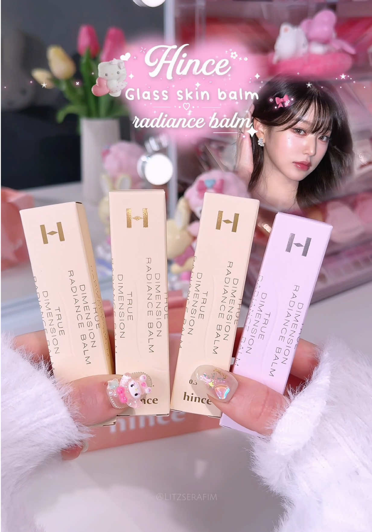 Glass skin in a stick 🤭💗✨ You can get them on sale right now! #hinceradiancebalm #glassskin #blush #wonyoungmakeup #glowymakeup #highlighter #kbeauty #CapCut 