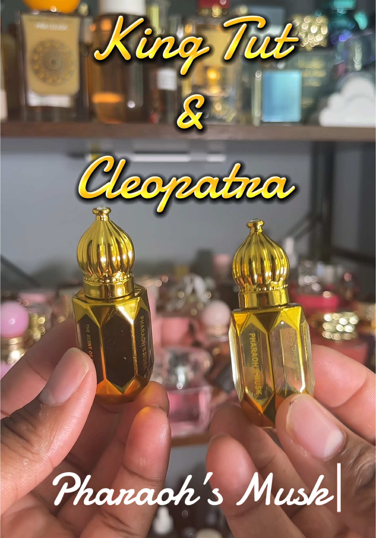 Pharaoh’s Musk , Perfume Oils. #perfumeoil #pharaohmusk #cleopatra #kingtut #spotlightfinds #tiktokshoprestock  #tiktokshopspringglowup #springtok #creatorboostcamp #tiktokshopcreatorpicks #refreshyourspace #aprilmademebuyit #ttsdelightnow #toptierapril #fragrancetiktok