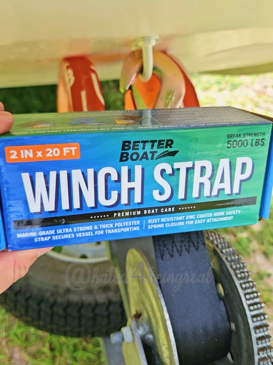 new strap.... save your boat today 🚤 #winchstrap #boatlife #betterboat #boataccessories #boating 