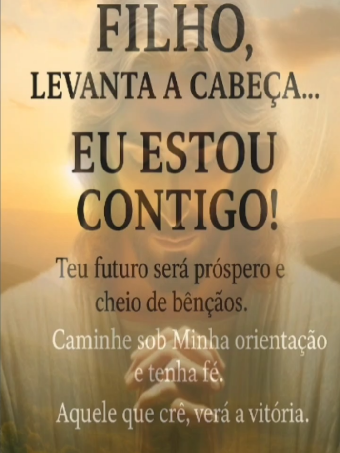 Vídeo Motivacional: Filho, Levanta a cabeça.... Eu estou contigo. #motivacional #oracao #fe #superacao #reflexao 