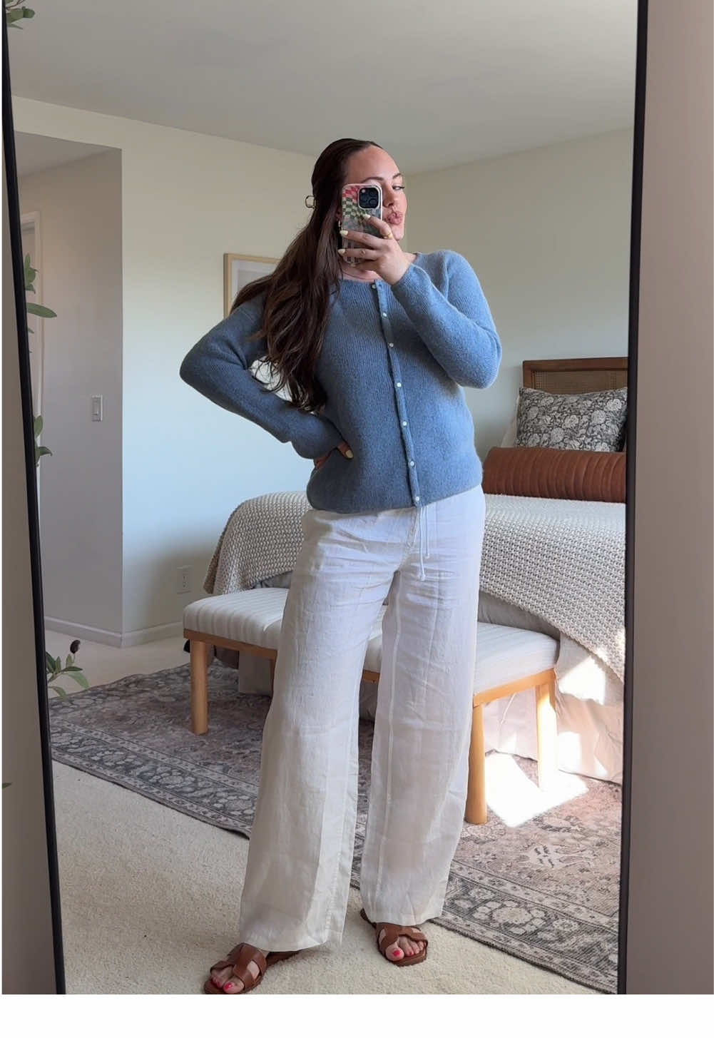 Everything is linked in my LTK🤍 Trying to channel my inner east coast grandma🐚🌊🤍#whatiworetoday #whatiwore #springoutfit  #springoutfitideas #effortlessstyle #chicauntstyle #coolauntstyle #chicoutfit #wiwt @Sézane @Aritzia 