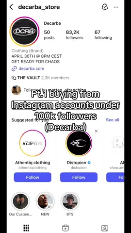 Pt.1 buying clothes from Instagram accounts under 100k followers #decarba #clothes #styl #clothing #brand 