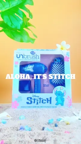 Always Fun in the sun with Stitch   We’re so excited to bring you our newest Disney x FHI Heat set for the summer! ☀️ 🌴  Uniquely designed with Stitch peaking right over the top, UNbrush® gently yet thoroughly extracts knots and tangles from even the most unruly hair, painlessly and effortlessly #fhiheat #disney #stitch