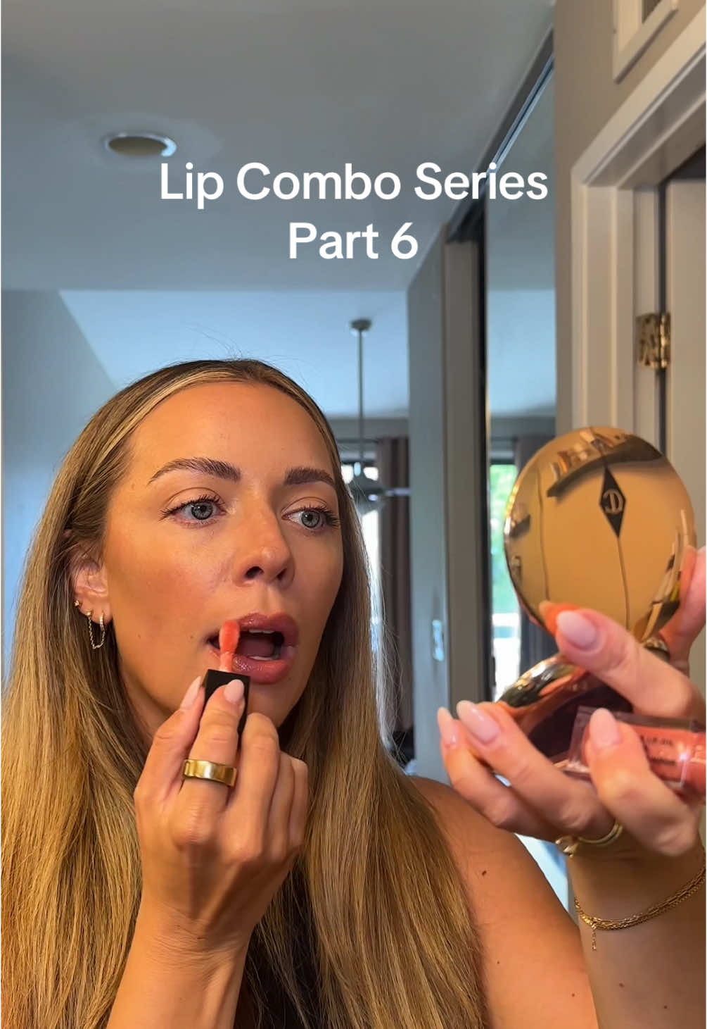 Part 6 | This back camera business is a work in progress but IM TRYING TIK TOK 🤣 Today I used: @maccosmetics Whirl @e.l.f. Cosmetics Princess Cut Let me know what you think and if you try!! 🥰 #lipcombo #lipcomboseries #lipcombotutorial #lipcombooftheday #lipcombotiktok #maccosmetics #elfcosmetics 