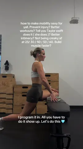 You know what’s hot? Being able to continually make gains in your fitness bc you aren’t INJURED 😝 🔗 to my strength x mobility program in prof 🩵#fitnessmotivation #workoutsforwomen 