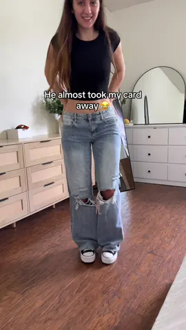 He thought i spent 80 bucks on pacsun jeans #jeans #lowrisejeans #pacsunjeans #jeansoutfit 