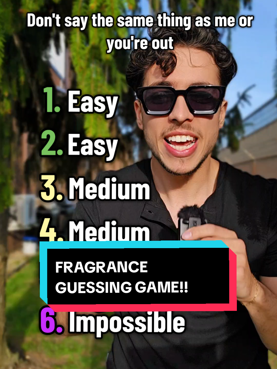 Don't say the same thing as me, or you're out! 😅 #fragrancetiktok #perfumetok #fragrance #jpg #creedaventus #perfume #challenge #guessinggame #cologne #lemale 