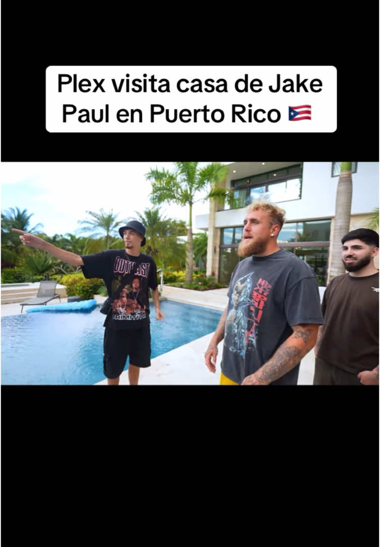 Plex visita casa de Jake Paul en Puerto Rico 🇵🇷 🏡 #plex #yospyplex #jakepaul #youtube #contenido #shorts #clips #puertorico 