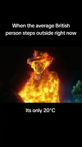 It's always worse in England, I swear #british #Summer #hot #burning #heatwave #uktiktok #ghostrider #meme 