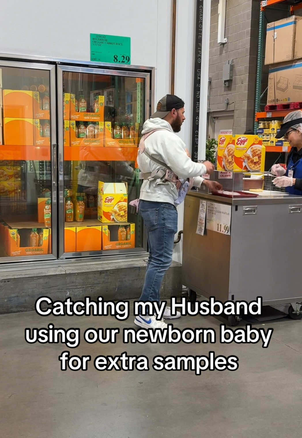 He went full newdad mode on this one.🤦🏼‍♀️#dad #newborn #husband 