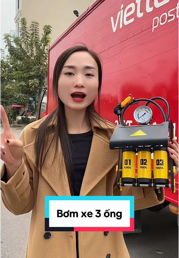 Bơm đạp chân đa năng 3 pitton #bomxe #bomdapchan #bomdamchan #bom3ong 