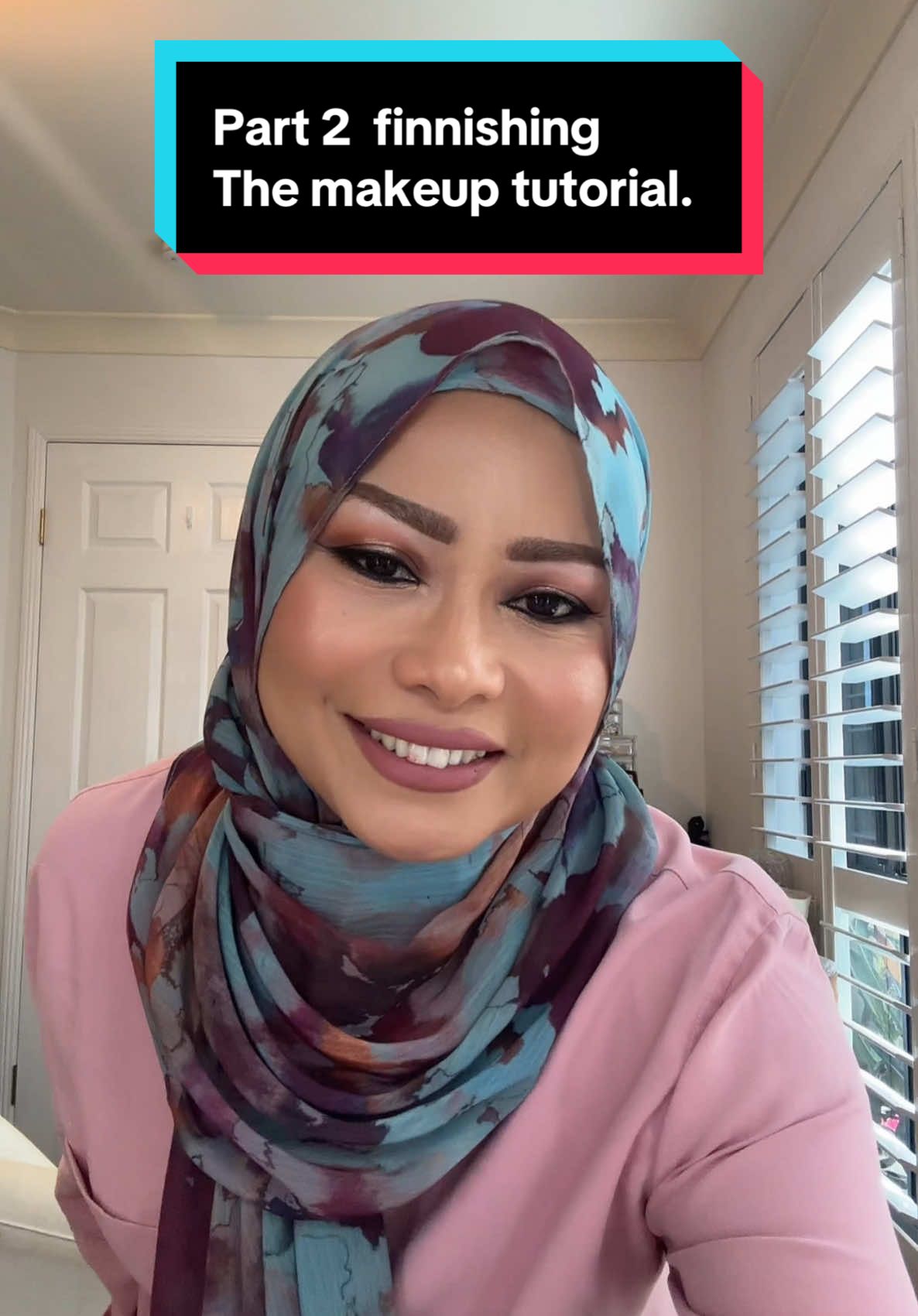 Keep watching to see how I created this look. Hope u enjoyed it. Assalamualaikum 🙏 #makeuptutorial #hijabitiktok #HijabFashion #modestoutfits #makeupartistbrisbane #OOTD  #womenover40 #hijabistyle #stylingtips #stylebyme 