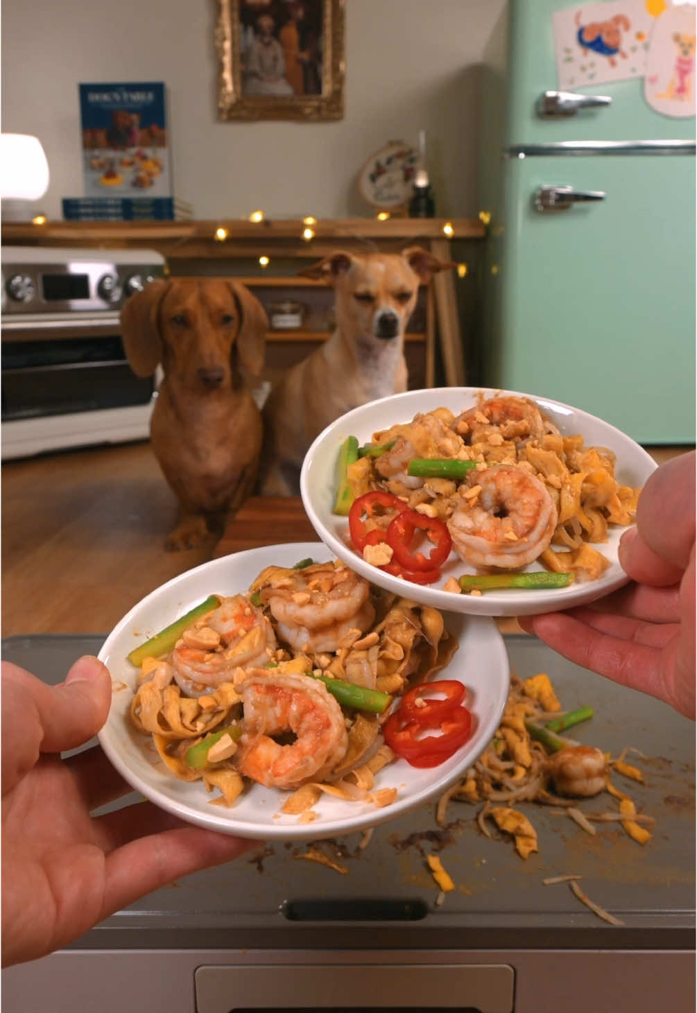 Shrimp Pawd Thai for dinner! 🍤