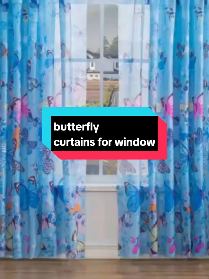 elegant butterfly curtains for window #curtains  #fyp 