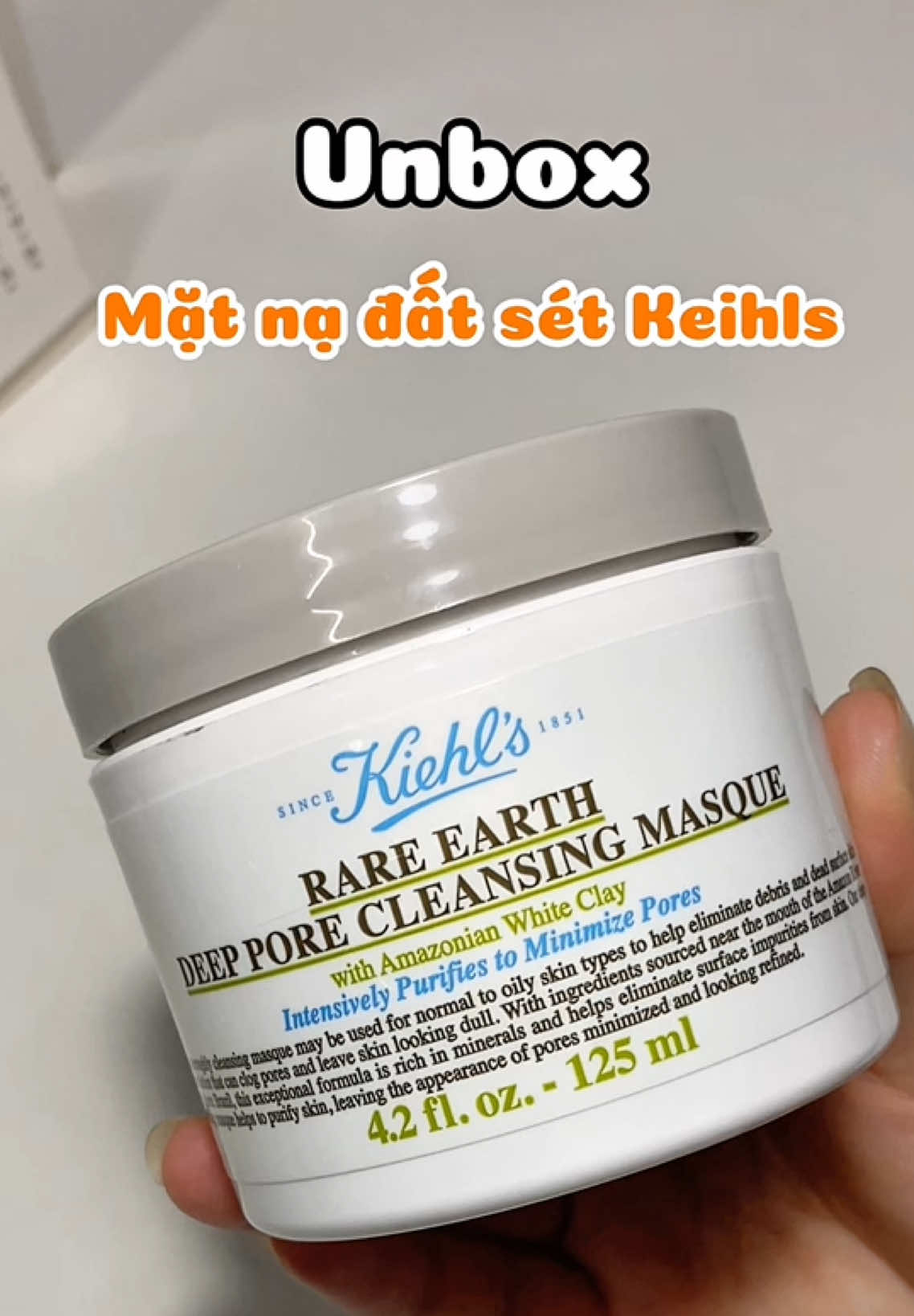 Da dầu, mụn ẩn/đầu đen đừng bỏ qua em mặt nạ Keihls này🌸 #unbox #unboxing #keihls #matna #mask #chamsocda #fyp #xuhuong #trending 