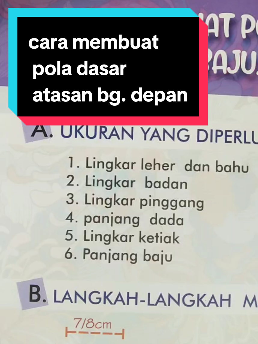 materi 3  membuat pola dasar  atasan bagian depan#penjahitonline #bufiegalery #polabaju #livehighlights #tiktoklive 