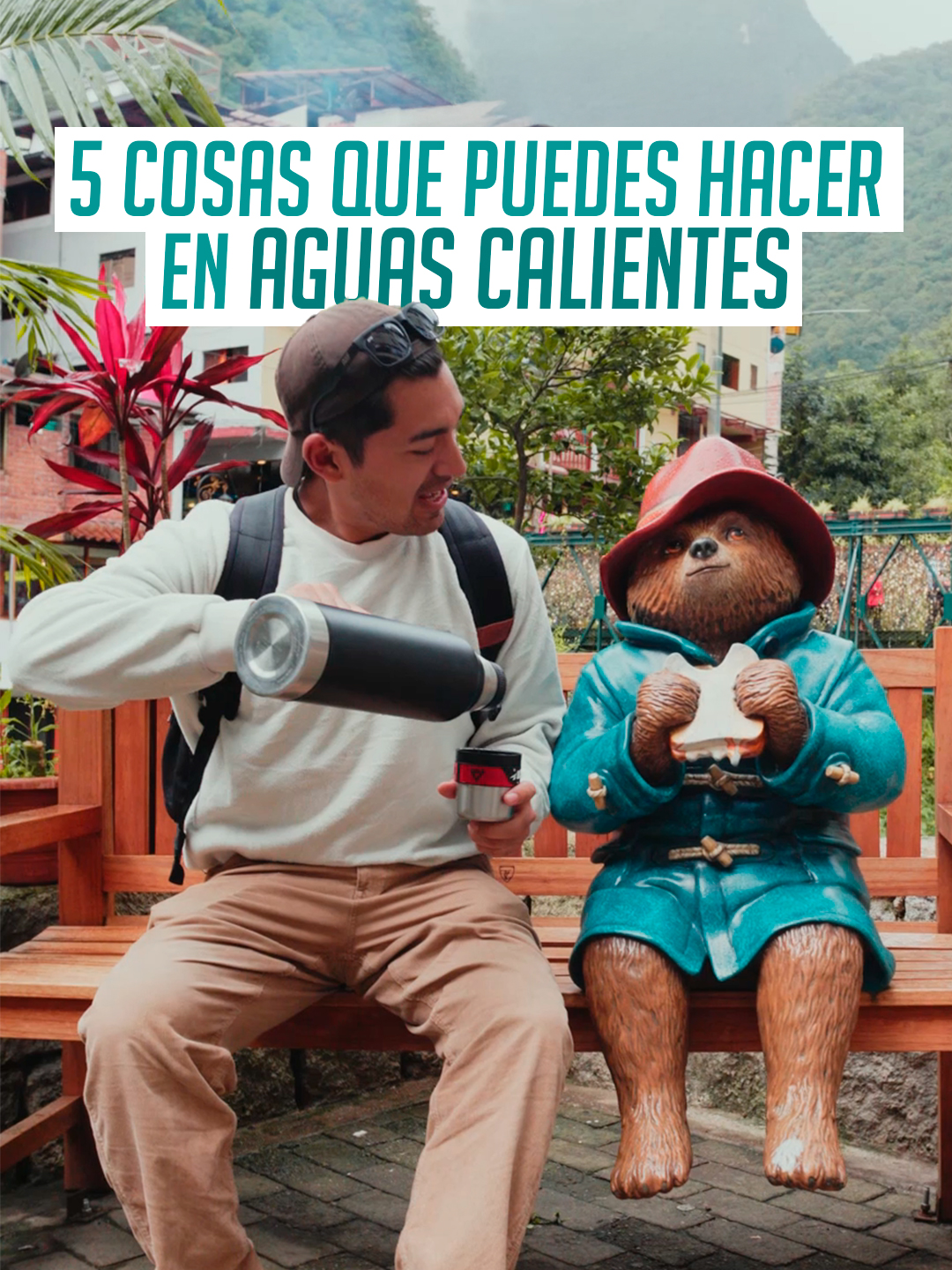 📍¿Tienes unas horas libres en Aguas Calientes después de Machu Picchu? Te dejamos 5 cosas que puedes hacer antes de volver a Cusco: 🏛 Visitar el Museo de Sitio Manuel Chávez Ballón 🦋 Conocer el mariposario 💧 Relajarte en las aguas termales 🗿 Recorrer las esculturas de piedra del pueblo 🧸 Y por supuesto, tomarte una foto con el famoso Osito Paddington No te vayas sin explorar este rincón especial del viaje. 🎒 Guarda esta guía para tu próxima aventura. #AguasCalientes #MachuPicchu #ViajaPorPerú #AndeanTrekkingPeru #ConsejosDeViaje