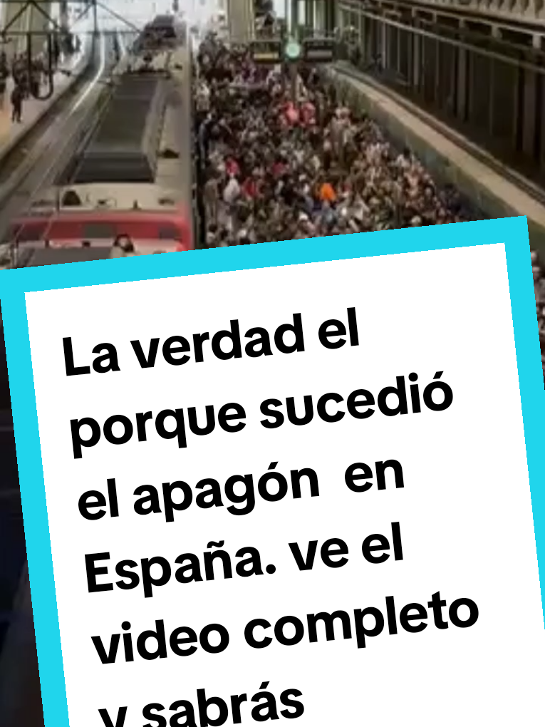 #apagon #apagones #españa #europa #barcelona la verdad de porque sucedió el apagon en España vea el video completo