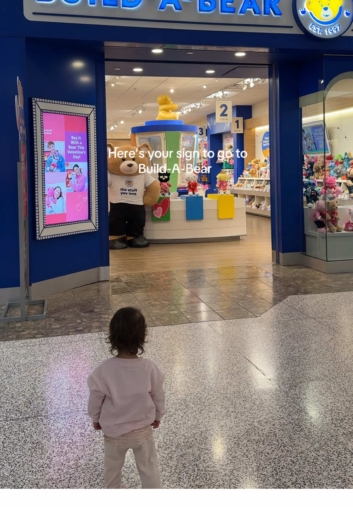 Her first time at Build-A-Bear 😊