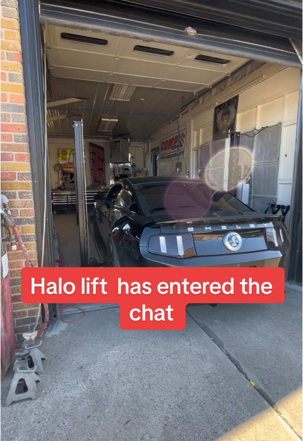 4 post halo lift installed at the shop today #carlift #halocarlift #shoplife #makingmoney #carcontent #fyp #install #contentcreator #shelby #shelbygt500 #gt500 #mustang #coolcar #fastcar #wisconsin #kidsoftiktok 