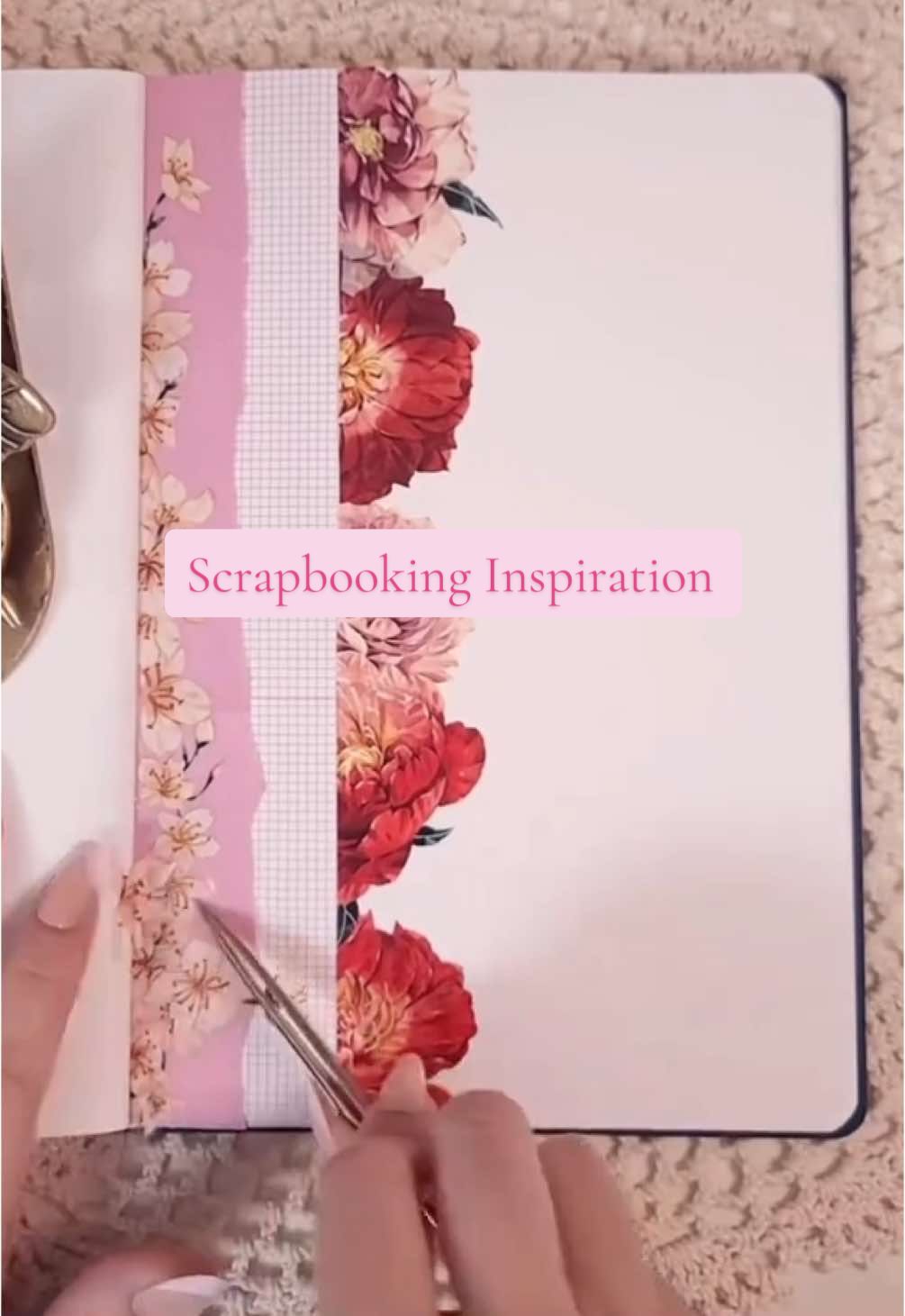 Scrapbooking to tell a story-Asmr Scrapbooking Journal 🌺#scrapbooking #visionboard #inspiration #journal #storytelling #scrapbook #journalingcommunity #scrapbookideas  #memorykeeping #manifestationboard #inspirationpage 