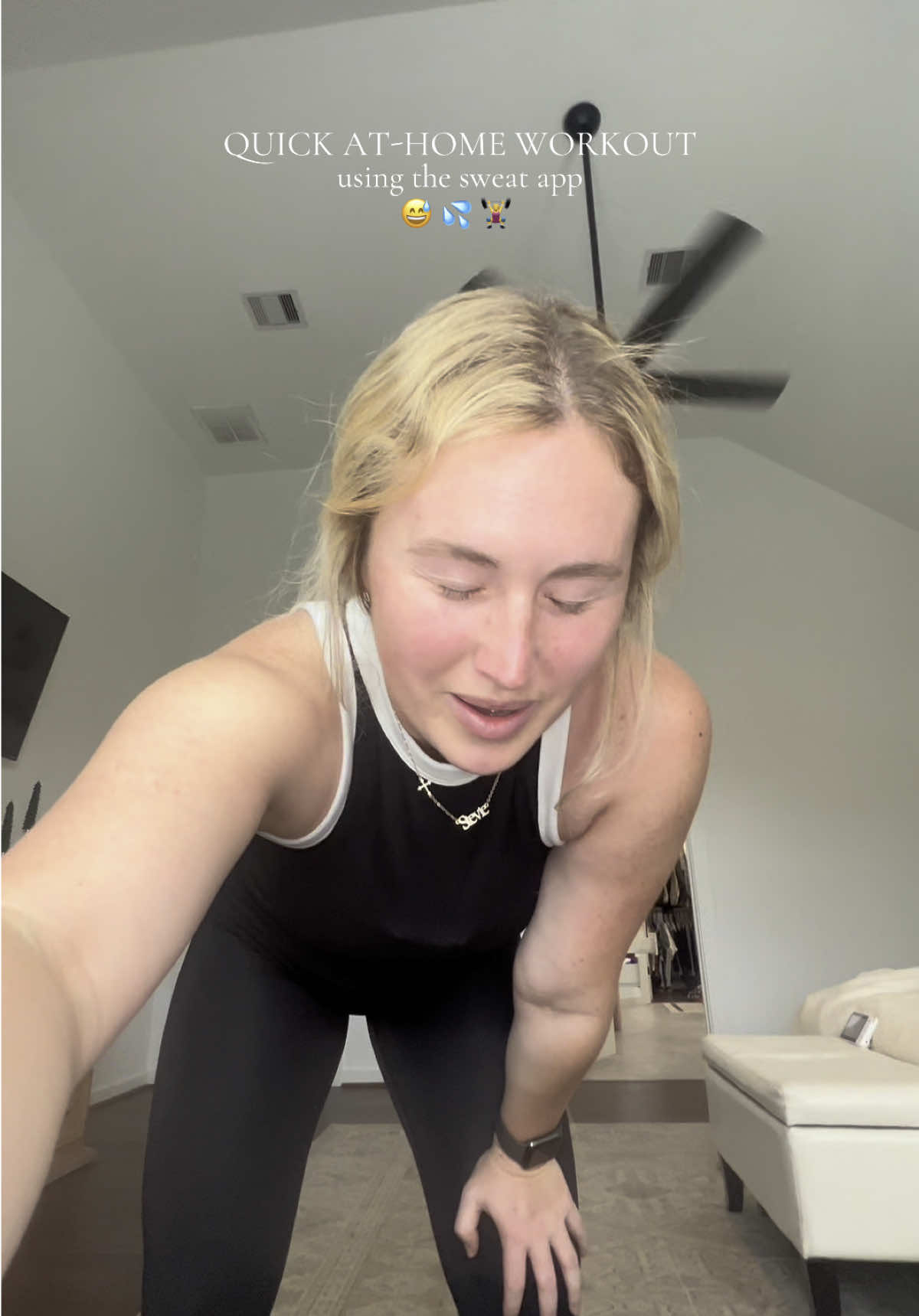 LET’S SWEAT TOGETHER!!! 💦🏋️‍♀️ save this video and try it out!!  #workout #summerbody #excercise #sweatapp #kaylaitsines #workoutroutine #legday #movement #trending #mombod 