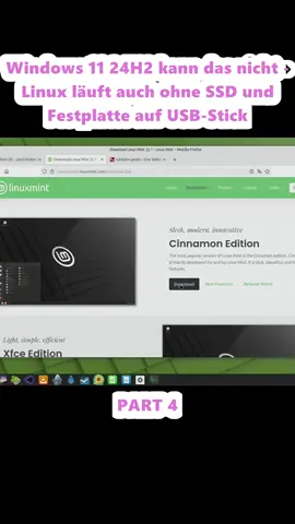 Windows 11 24H2 kann das nicht - Linux läuft auch ohne SSD und Festplatte auf USB-Stick (4)