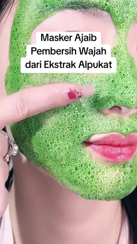 Masker Wajah Gelembung Ajaib Ekstrak Alpukat untuk Membersihkan wajah dan pori-pori #avocadobubblemask #avocadomask #avocado #alpukat #kosmetik #scincare #pelembabwajah #fyp #viral #trending 