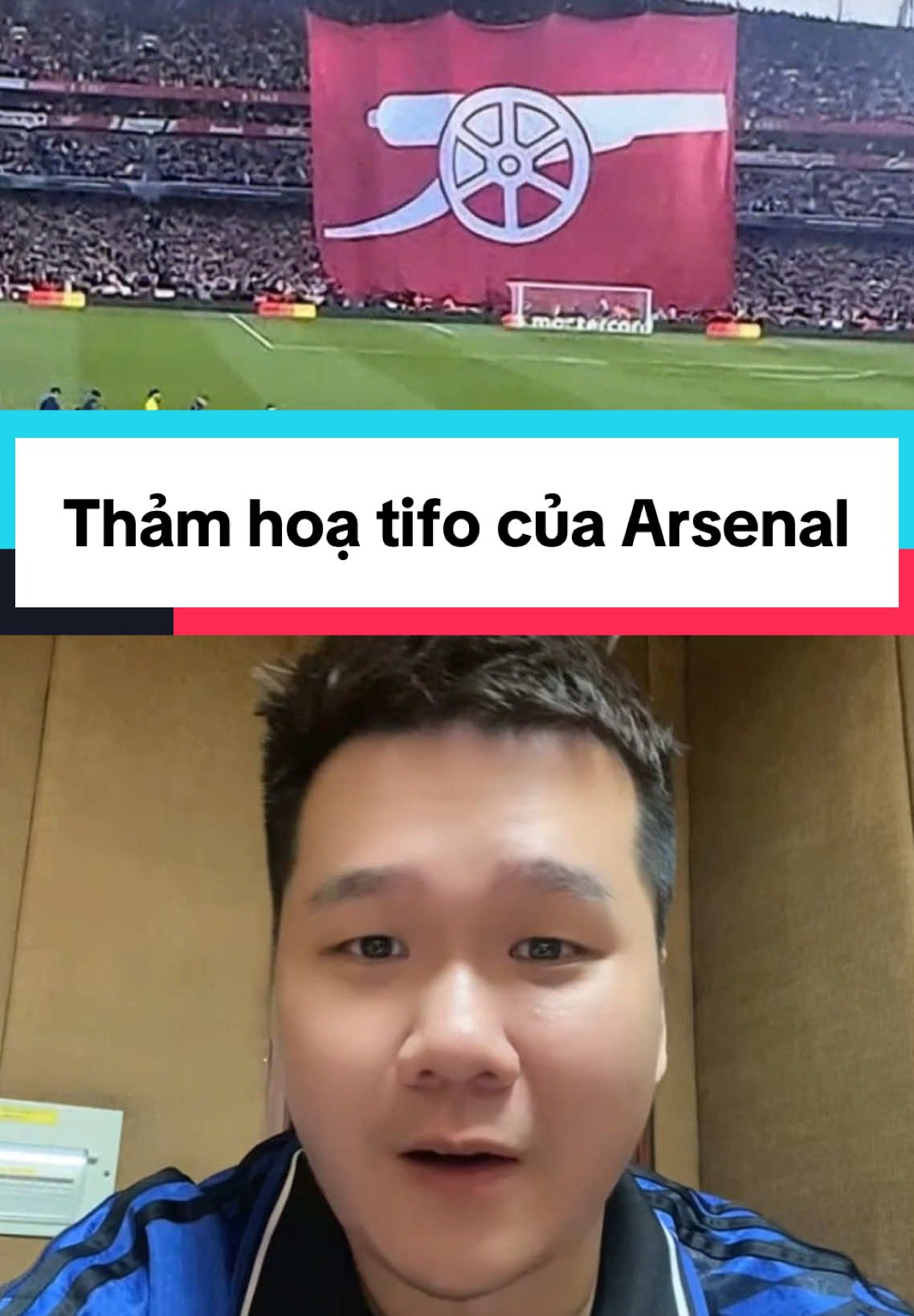 Nhìn quả tifo có cay không cơ chứ 🥲🥲🥲 #sportsontiktok #ucl #championsleague #arsenal #psg #tifo #PremierLeague #ligue1 #blvquocviet 