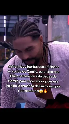 Emiro sabe cómo hace las cosas, ya que su mayoría de contenido es molestando con hombres, más no porque de verdad sienta cosas🙊. #fyp #lacasadelosfamosos #lacasadelosfamososcolombia #colombia 