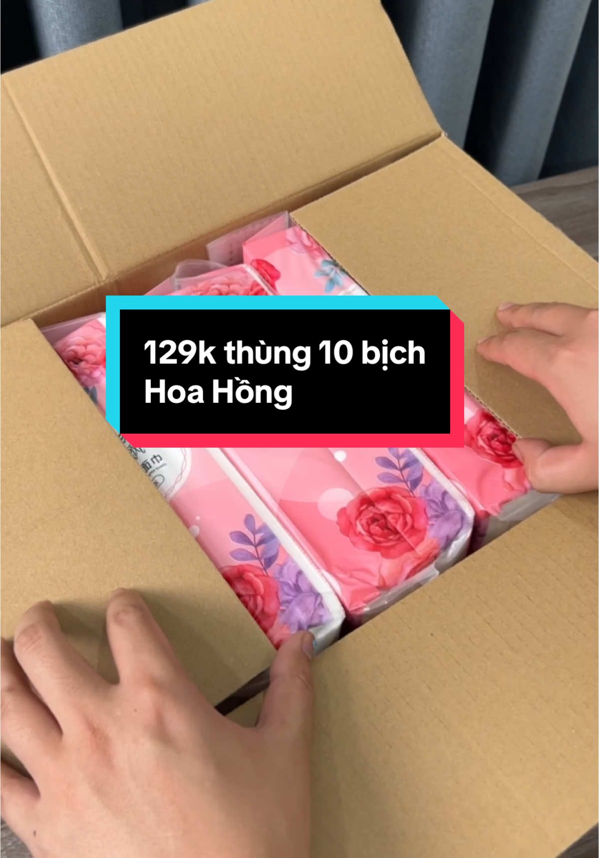 Thùng 10 bịch giấy treo đa năng Sipiao Hoa Hồng, 1 bịch 1100 tờ 4 lớp siêu dai mềm mịn#xuhuong #giayruttreotuong #sipiao #khangiay #giadungtienich #viral 