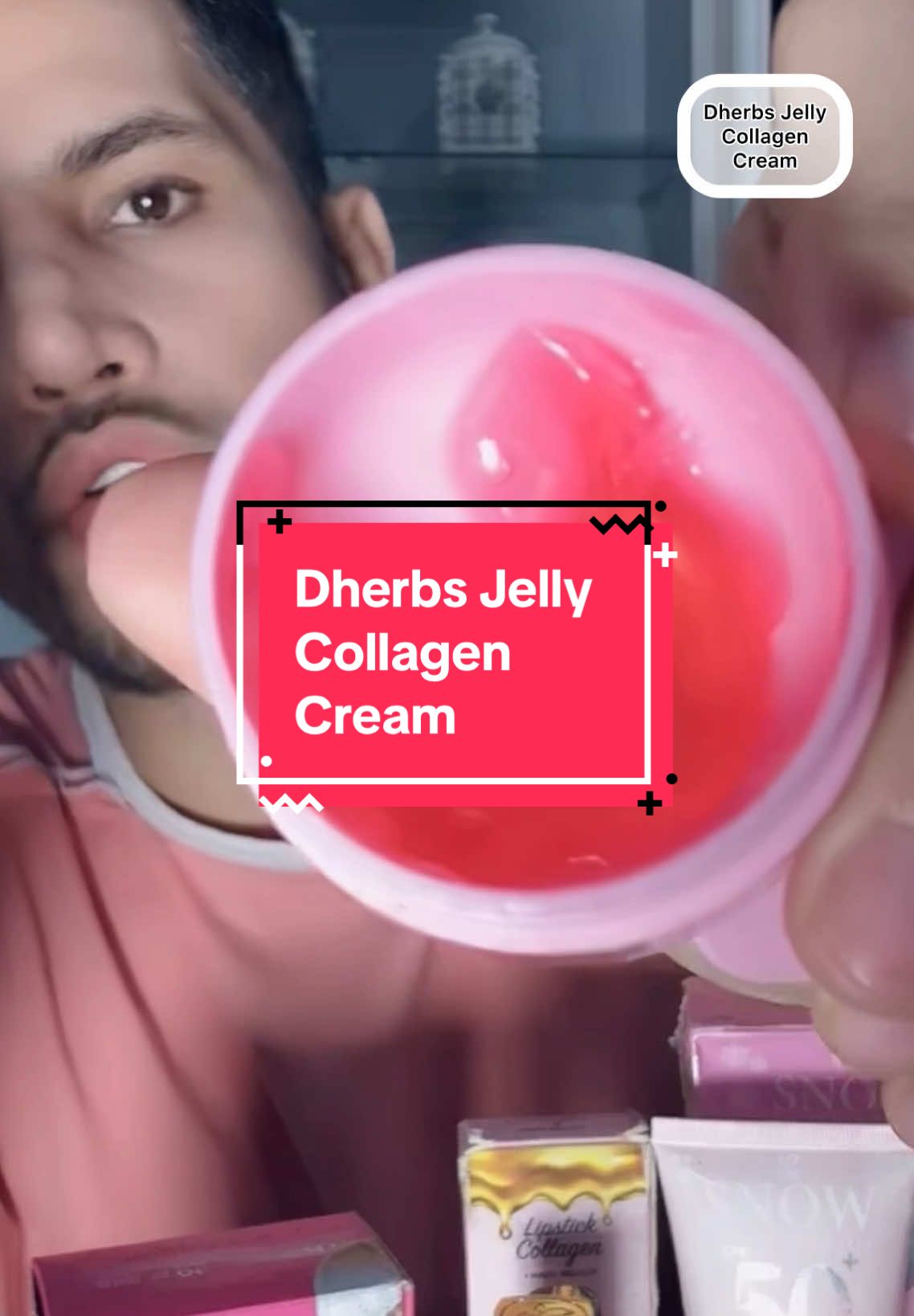 Kulit wajah jadi lebih anjal dan lembap dengan Jelly Collagen Cream! #dherbs #snowsunscreen #jellycollagen #collagen #lipstick #datoaliffsyukri #aliffsyukri #skincare #sunscreen 