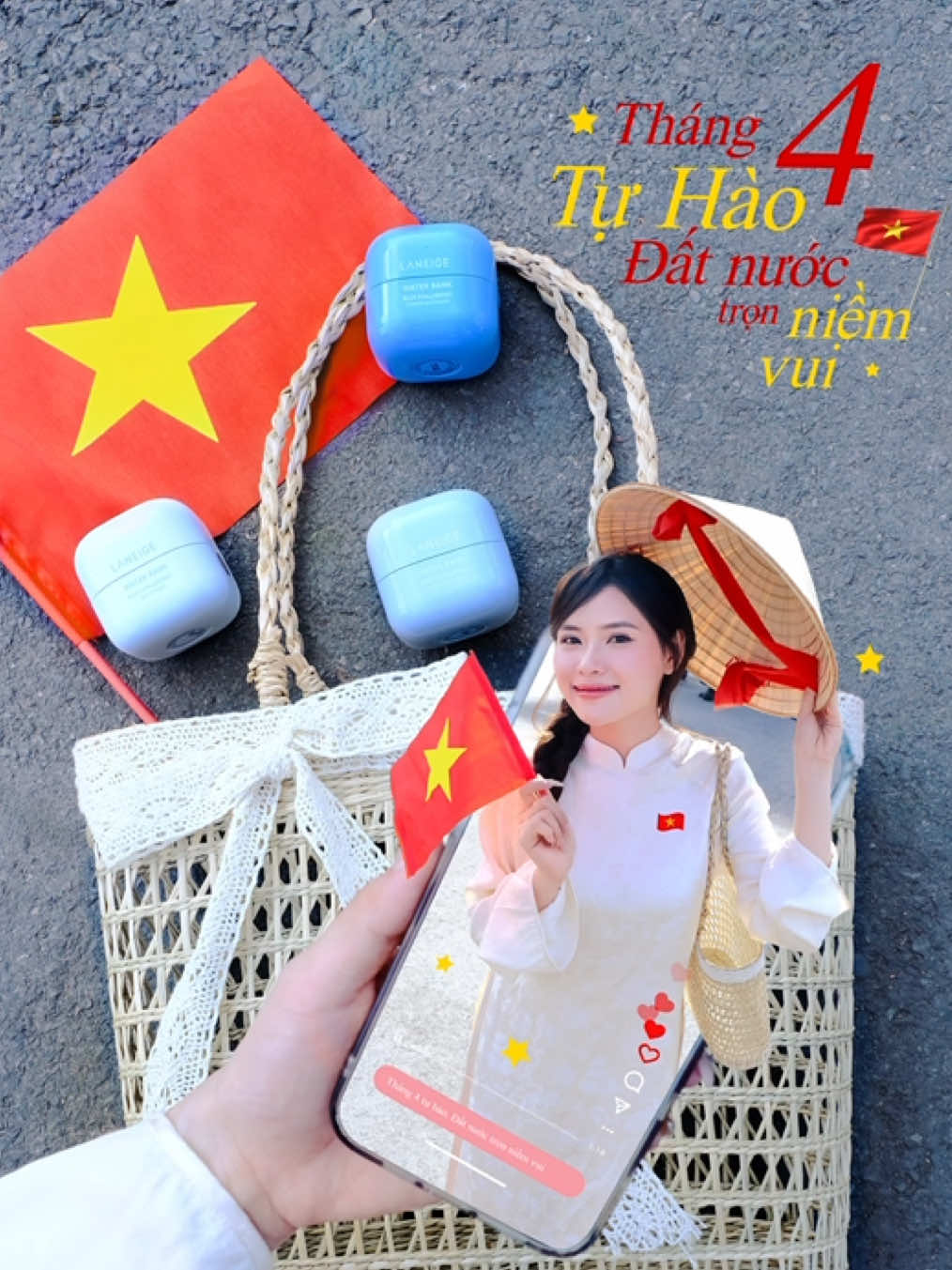 Tháng Tư rực rỡ, tháng Tư tự hào 🇻🇳  Chúc mừng 50 năm ngày giải phóng miền Nam, thống nhất đất nước 🇻🇳 Tự hào là người Việt Nam 🥰  #50namngaygiaiphongmiennam #30thang4 #vietnam #giaiphongmiennam #LANEIGEVN #WaterBank 