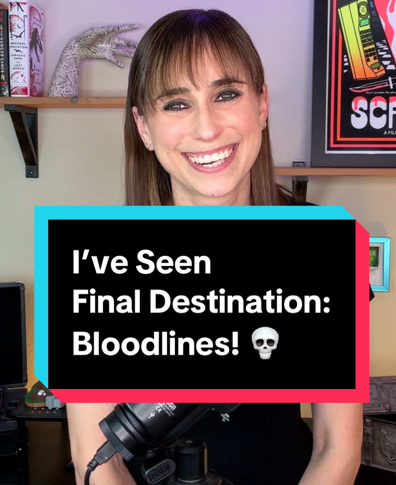 I've seen one of my most anticipated movies of 2025, and I'm finally allowed to tell you about it. This is my Final Destination Bloodlines reaction! The franchise's sixth installment is directed by Adam Stein and Zach Lipovsky, and stars Kaitlyn Santa Juana, Teo Briones, Richard Harmon, Owen Patrick Joyner, Anna Lore, Brec Bassinger, and Tony Todd. #finaldestination6 #finaldestination #horror #horrormovie #reaction #horrortok #finaldestinationbloodlinesmovie #finaldestinationbloodlines #fyp 