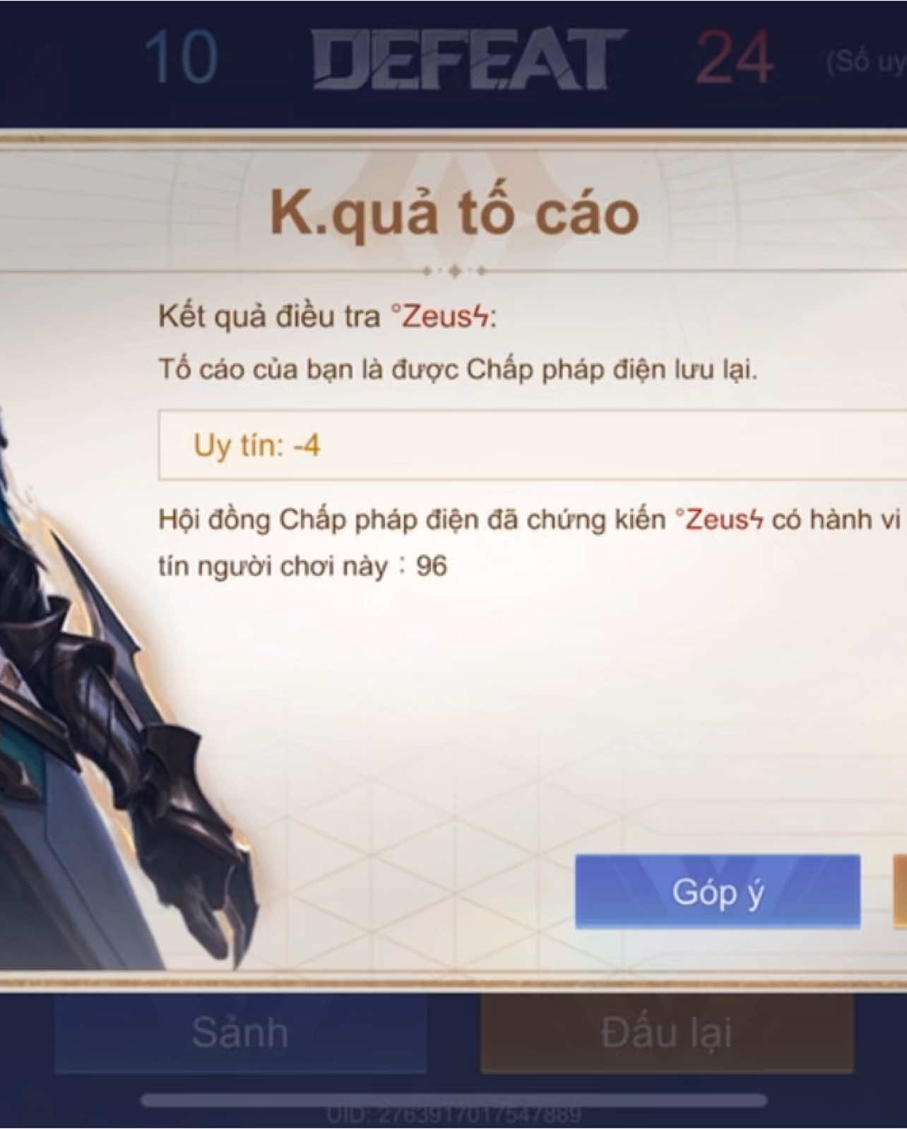 nói về vụ trừ uy tín #lienquanmobile #muradmaster #top1murad 