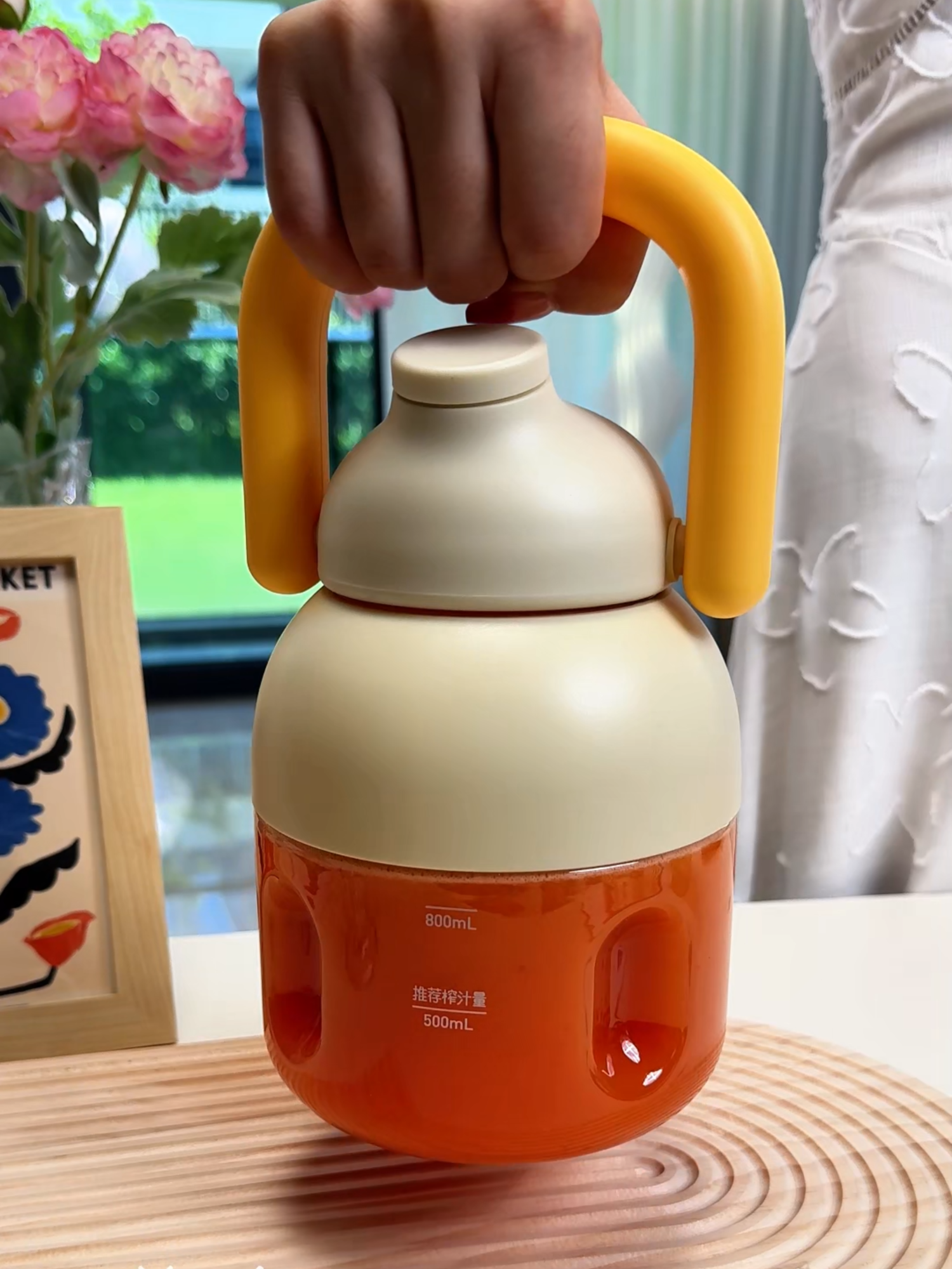 Morning Juice for today 🍎🥕😋 #juicer#tiktokshopmademebuyit #portableblender