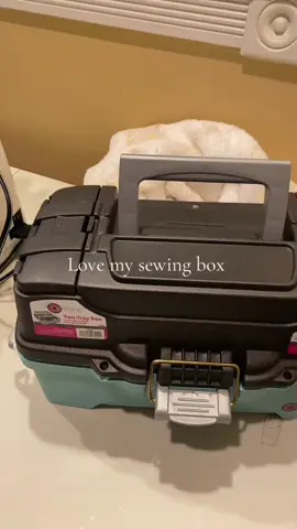 This sewing box comes with multiple compartment and three adjustable racks come grab your today #sewing #sewingtiktok #sewingforyoupage #creativeentrepreneur #viral #sewingtutorial #sewingdiy 