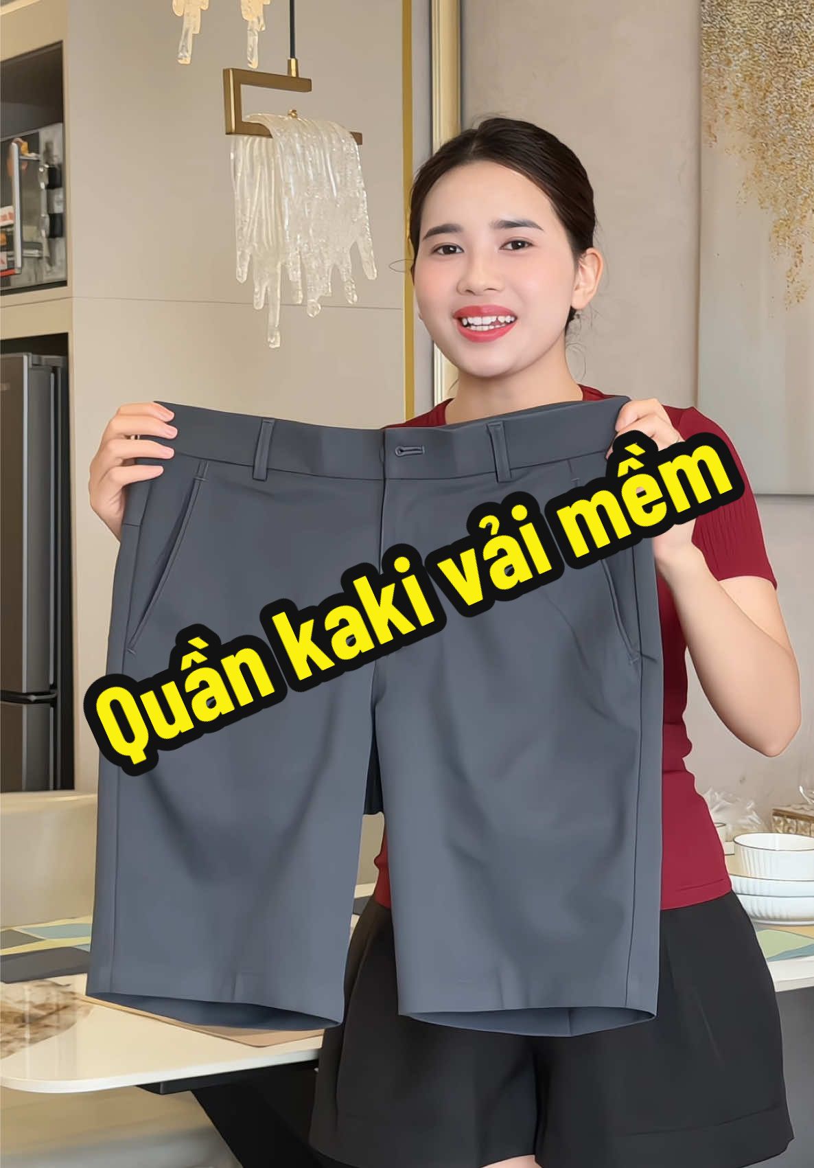 Quần kaki vải mềm mentoris #kieugialinh #quansoocnam #quanshortnam #quankaki 