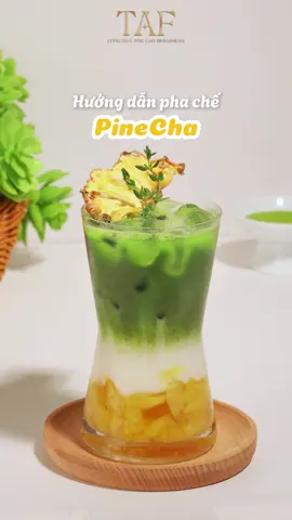 Hướng dẫn pha chế món PineCha #tafbar #hocphache #phachedouong #phache 