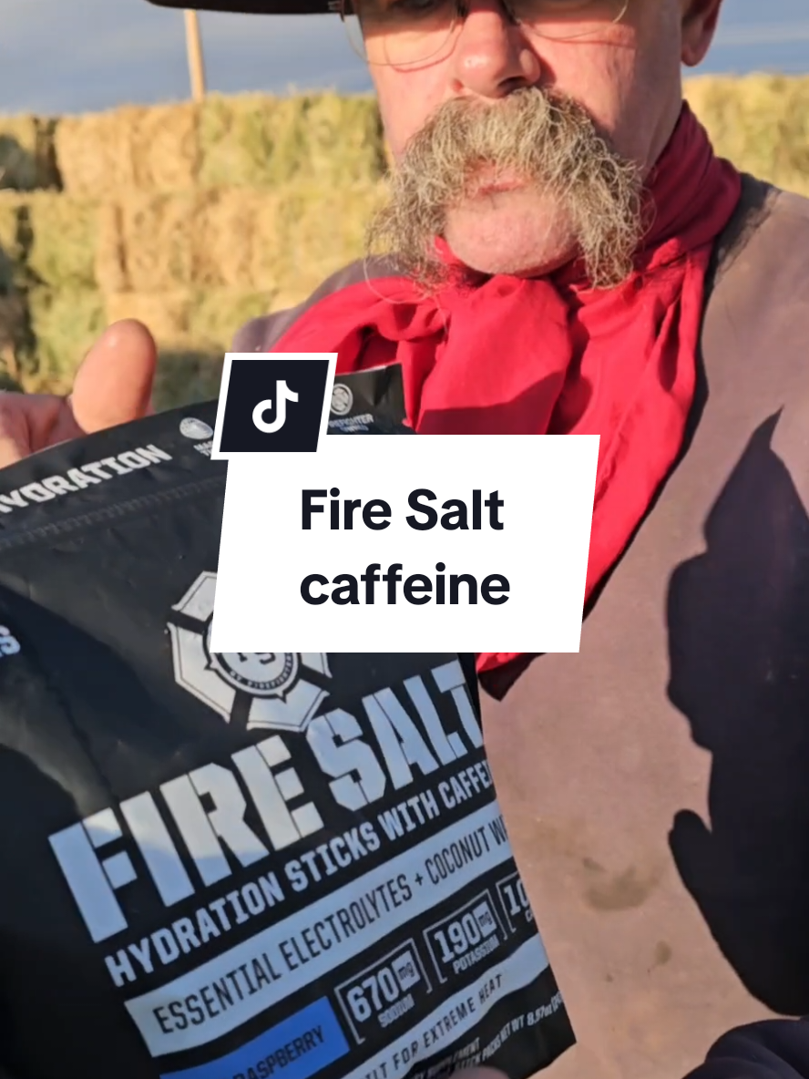 Fire Salt Caffeine version! #hydration #electrolytes #water #cowboy #ranchlife #aprilrestock @Fire Science Nutrition @Ash307 