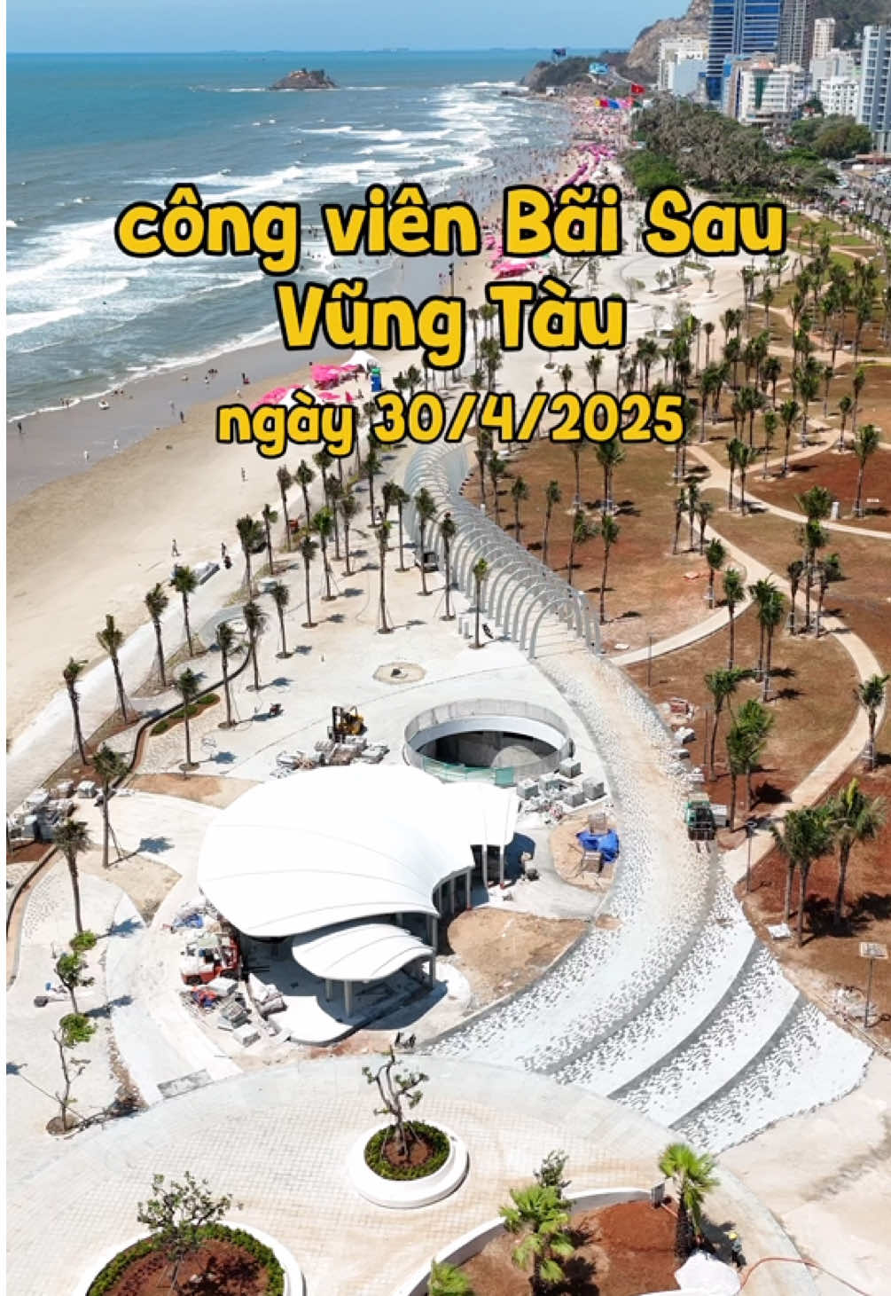 Cập nhật công viên Bãi Sau Vũng Tàu trưa ngày 30/4/2025 #thuedovungtau #thuedovungtaureview #reviewthuedovungtau #reviewvungtau 