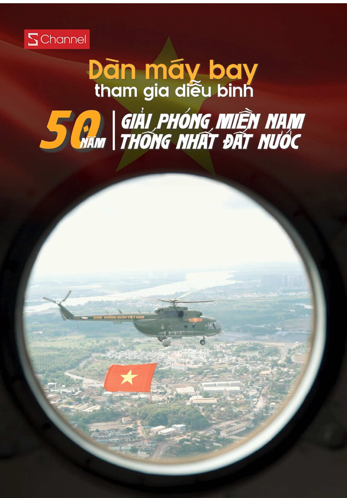 Dàn máy bay tham gia Diễu binh Kỷ niệm 50 năm Giải phóng miền Nam, thống nhất đất nước 🇻🇳 #schannel #hoabinhdeplam #LearnOnTikTok 
