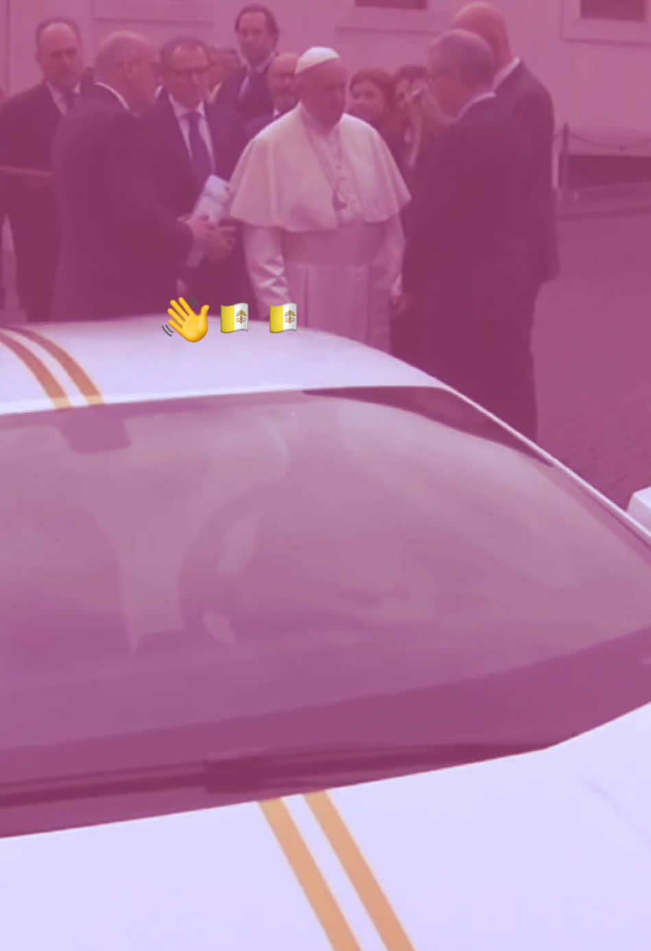 سيارة البابا🤫😹👋❗️🇻🇦🇻🇦🇻🇦 (الله يرحمه) #lamborghini #popefrancis #الفاتيكان #البابا_فرنسيس 