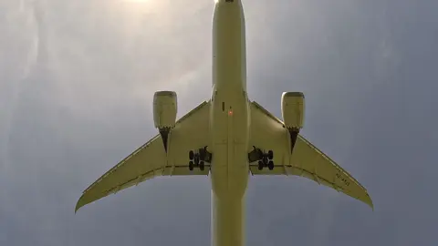 Aeroplane bottom view #avaition #landing 