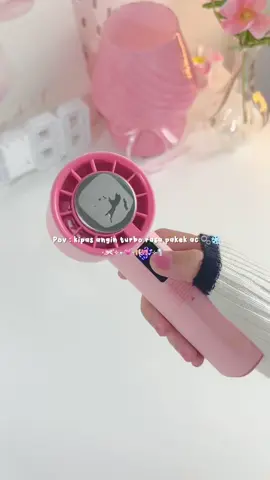 Kipas angin rasa ac ❄️🫧 | warna pinknya cute bgt 🥰💗  #kipasturbo #kipasgoojodoq #kipasviral #coolingfan #minifanportable #pink #pinkaesthetic #aesthetic #aestheticgirl 